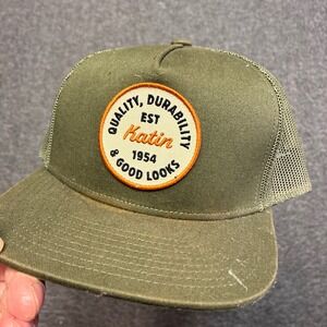 Katin Trucker Hat Mens OSFM Green Mesh Back Patch Snapback
